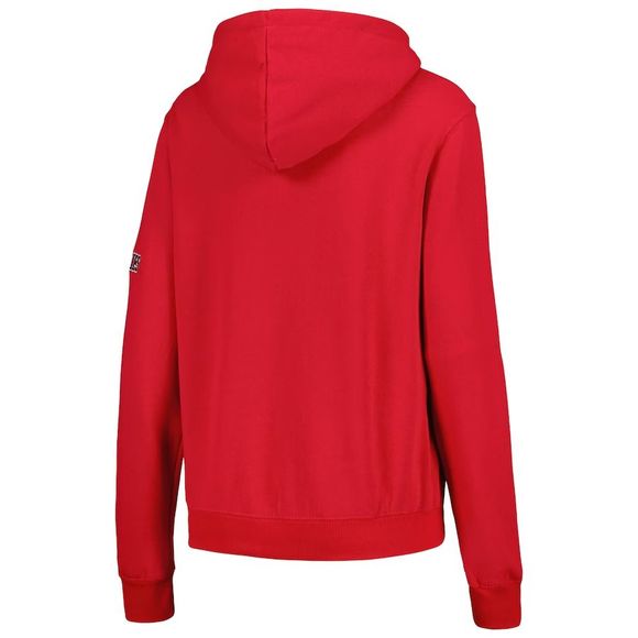 Northern Illinois Huskies Colosseum Women's Red Big Logo Pullover Hoodie Size XL - Picture 2 of 3